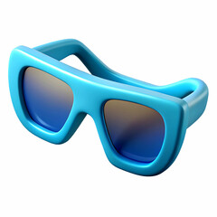 3d Isolated pamela hat on white background. Vacation, summer, spring, holiday, fashion. Cartoon plastic style icon
