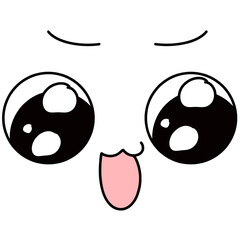 Cartoon face character