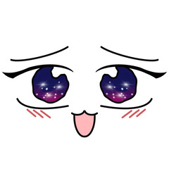 Cartoon face character