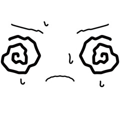 Cartoon face character