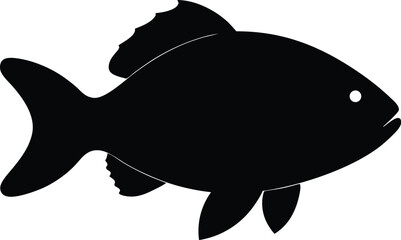 vector illustration of a cartoon fish