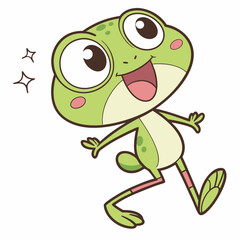 Cute Cartoon Frog Clipart

