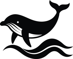 vector illustration of a silhouette of a deer