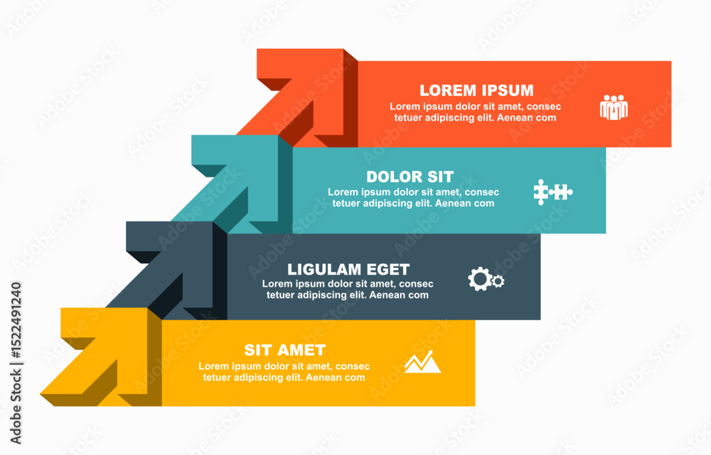Poster infographic design template with place for your data. vector illustration.