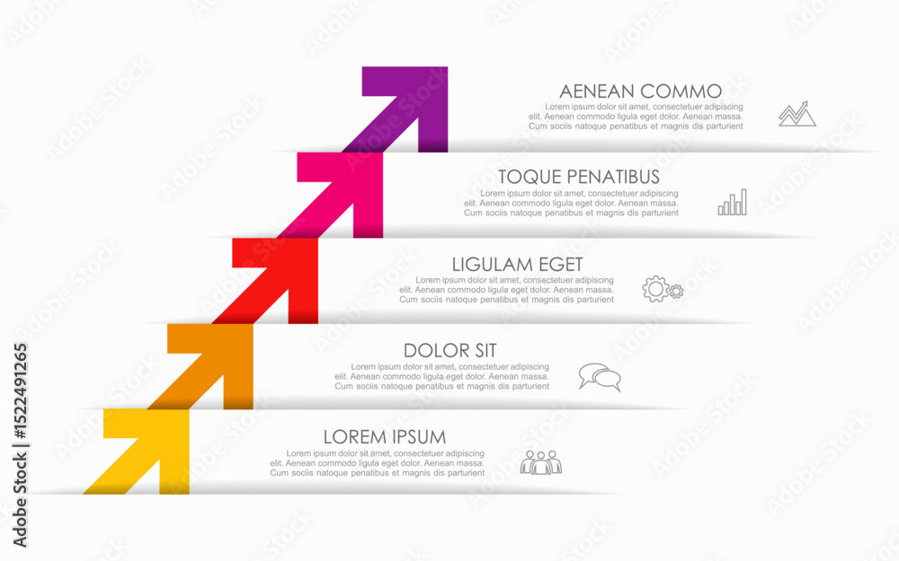Poster infographic design template with place for your data. vector illustration.