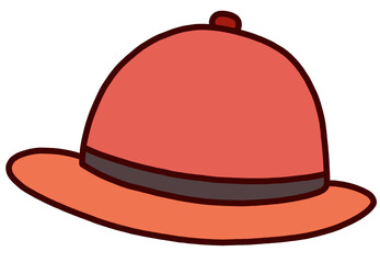 vector illustration of a red hat