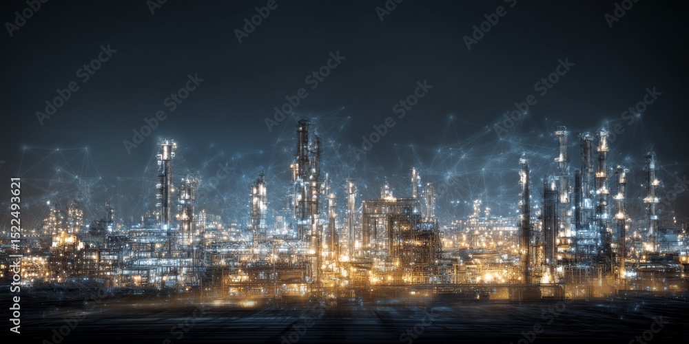Leinwandbilder iot applications and use cases spanning industries such as smart cities, healthcare, and manufacturi