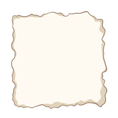Obraz premium Textured paper frame with uneven edges and beige color. This aged paper background is perfect for vintage designs and crafting projects.