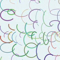 Abstract Colorful Swirls and Curves: A Dynamic Background Design of Intertwined and Overlapping Arcs.