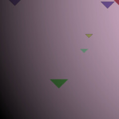 An Abstract Composition Featuring a Collection of Diversely Colored Triangles on a Gradient Background