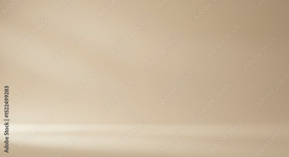 Poster Beige Gradient Background with Soft Lighting for Product Display and Neutral Minimalist Interior Design Ideal for Studio Mockups and Presentations