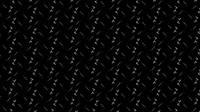 Tech UI Icon Grid Animation with High Density Layout