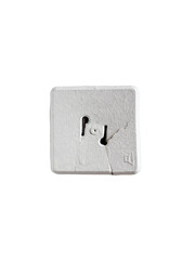 Old white wall socket for Soviet radio network is isolated.