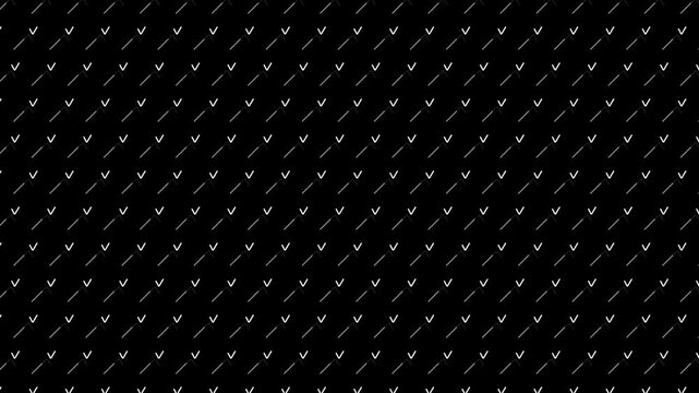 Stylized Icon Sweep Animation on Black Background
