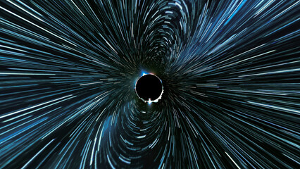 Universe Star Trails of The Vortex Small VR 360 Tiny Planet Effect Astrophotography Night Sky