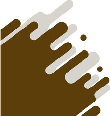 Abstract melt shape background