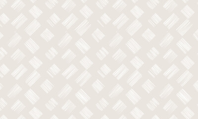 Subtle White Crosshatch: Neutral Beige Seamless Pattern