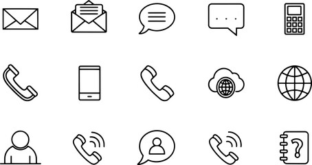 contact us icon set  web icon set  website set ico.eps