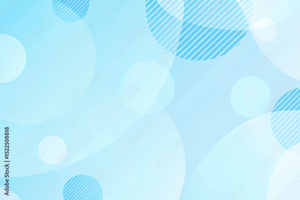 Poster light blue abstract background with circles and stripes for modern and minimalist design projects an