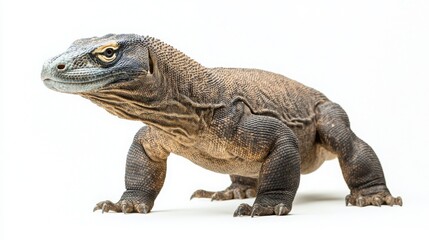 Obraz premium Vivid Reptilian Beauty: A Wildlife Portrait of a Unique Lizard with Vibrant Scales and Detailed Textures