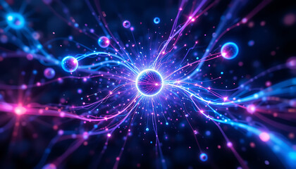 Obraz premium Quantum Entanglement