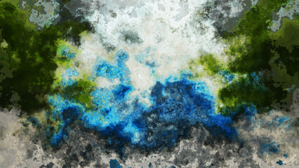 4K watercolor abstract digital texture with grainy marbled effect.