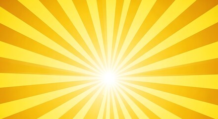 Obraz premium Radiant Yellow Burst A Dynamic Abstract Background with Converging Lines Emanating from a Central Point Evoking Energy Optimism and a Sense of Powerful Illumination