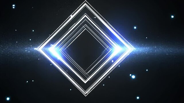 Glowing Diamond Abstract Background
