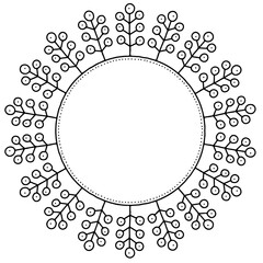 round frame for your text