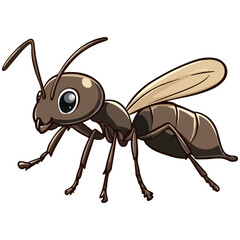 ant, insect, animal, vector, transparent background, creature, formicidae, nature, isolated, small