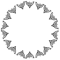 abstract floral frame