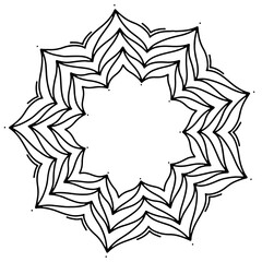 black and white star vector