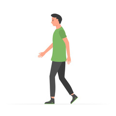 png flat characters of men at work and healthy people walking street crowd vector design protection from disease virus epidemic background

