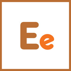Alphabet and Letter E