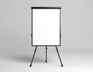 Blank presentation easel