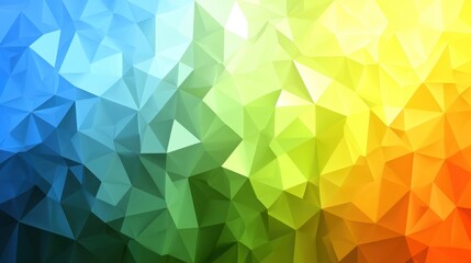 Fototapeta premium Vibrant, multicolored polygonal background design.