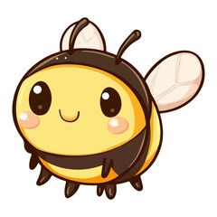 bee, insect, animal, vector, transparent background, creature, apis, nature, isolated, cute
