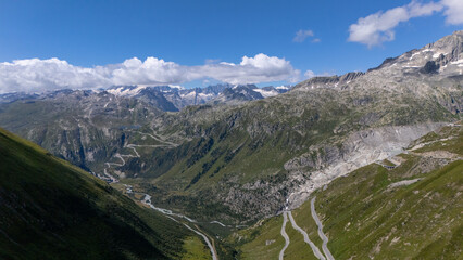 Vibrant nature landscapes with forests, mountains, sky and wild beauty

