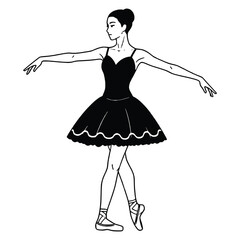 Ethereal Ballet Dancer in Motion Generative AI