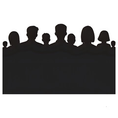 silhouette of audience