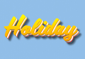 Holiday Text Effect