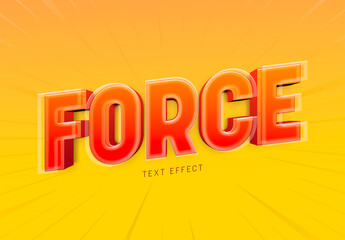 Force Text Effect