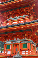 Typical colors of japanese shinto shrines in Kyoto