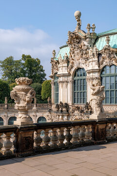Intricate Baroque Architecture of Palace Zwinger