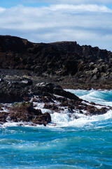 Stunning nature landscapes of Tenerife with ocean views, volcanic mountains and lush forests