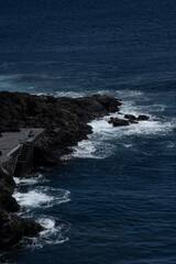 Stunning nature landscapes of Tenerife with ocean views, volcanic mountains and lush forests