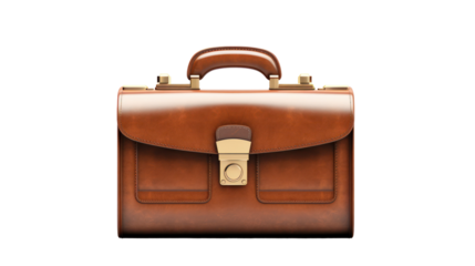  Simple Briefcase with Dollar Sign Business Icon on Transparent Background