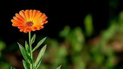 Vibrant Orange Calendula Flower  Nature Macro Photography  Botanical Closeup  High Resolut