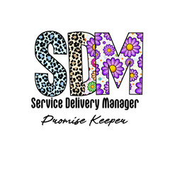 Stylish SDM Design with Leopard Print and Floral Patterns