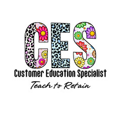 Colorful CES Design with Leopard and Flower Patterns